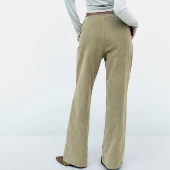 zara corduroy  wide leg pants - Picture 3 of 6